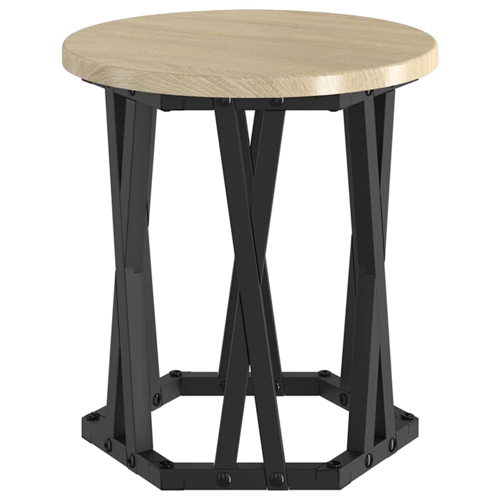 Table d'appoint empilable 3 pcs Chêne Sonoma - XIOS