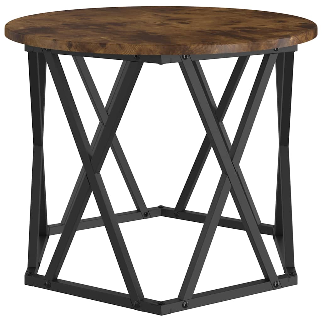 Table d'appoint empilable 3 pcs Chêne fumé 53 x 53 x 40 cm - XIOS