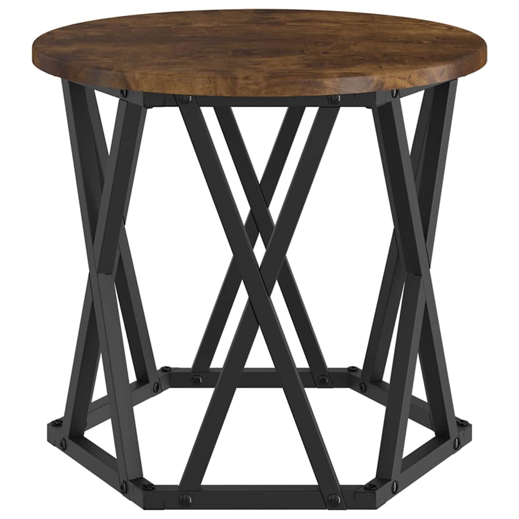 Table d'appoint empilable 3 pcs Chêne fumé 53 x 53 x 40 cm - XIOS