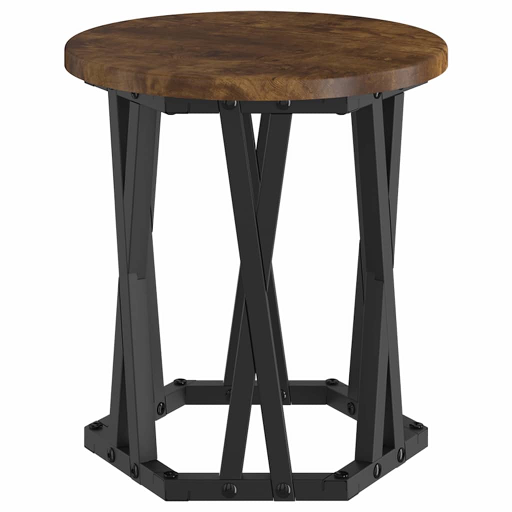 Table d'appoint empilable 3 pcs Chêne fumé 53 x 53 x 40 cm - XIOS