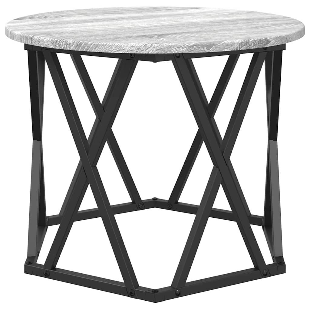 Table d'appoint empilable 3 pcs Sonoma gris 53 x 53 x 40 cm - XIOS