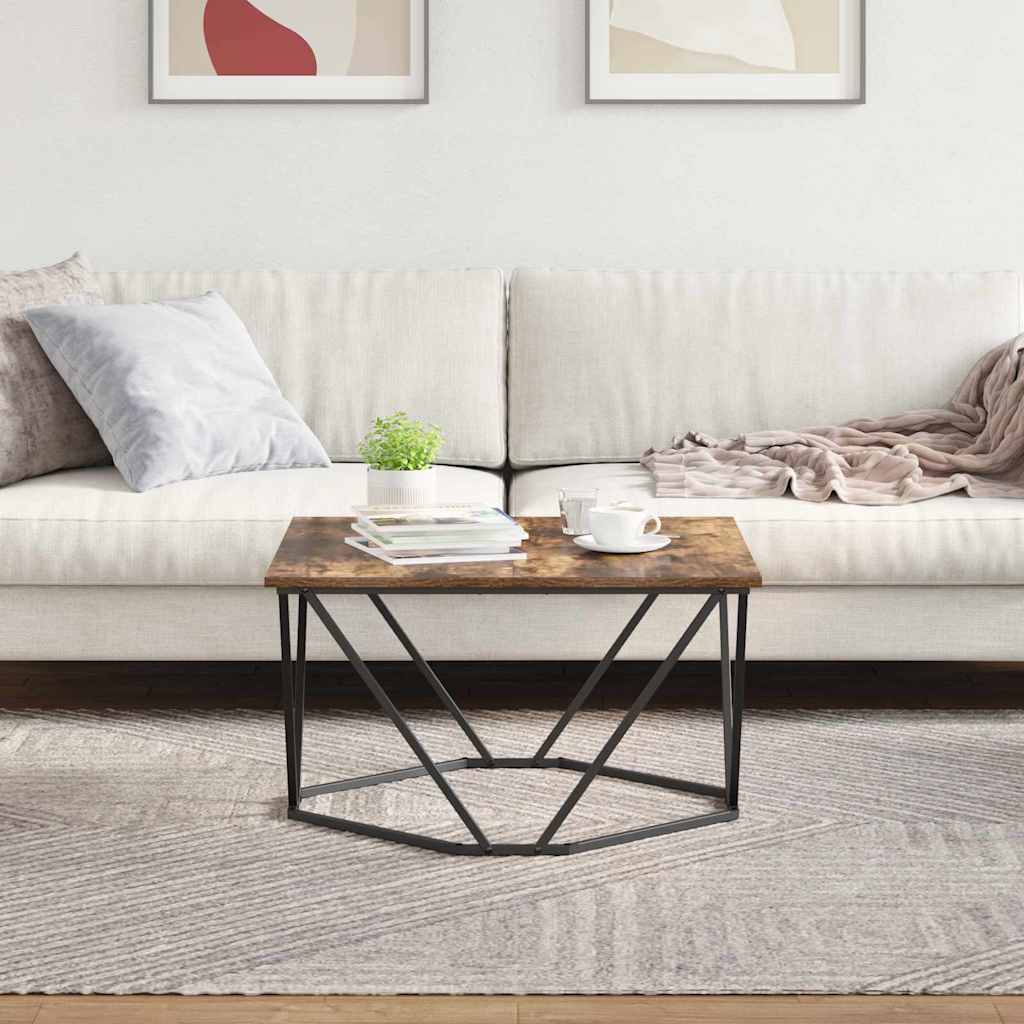 Table basse Chêne fumé 80 x 80 x 45 cm - XIOS