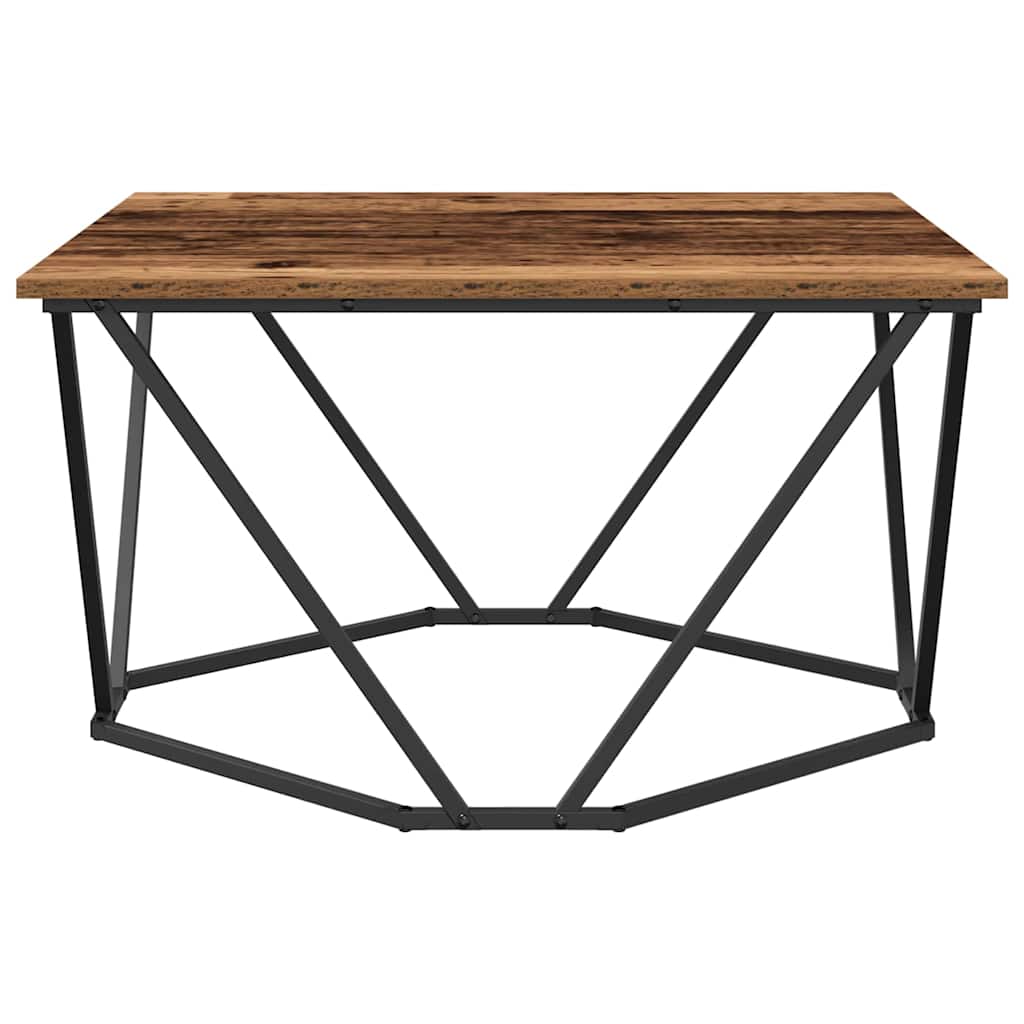 Table basse Bois ancien 80 x 80 x 45 cm - XIOS