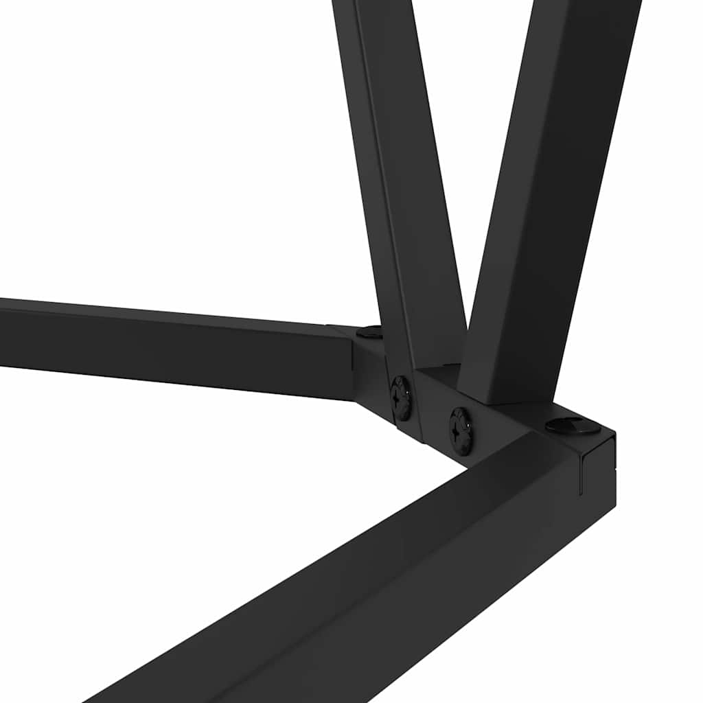 Table basse 3 pcs Gris Sonoma Bois d'ingénierie et acier - XIOS