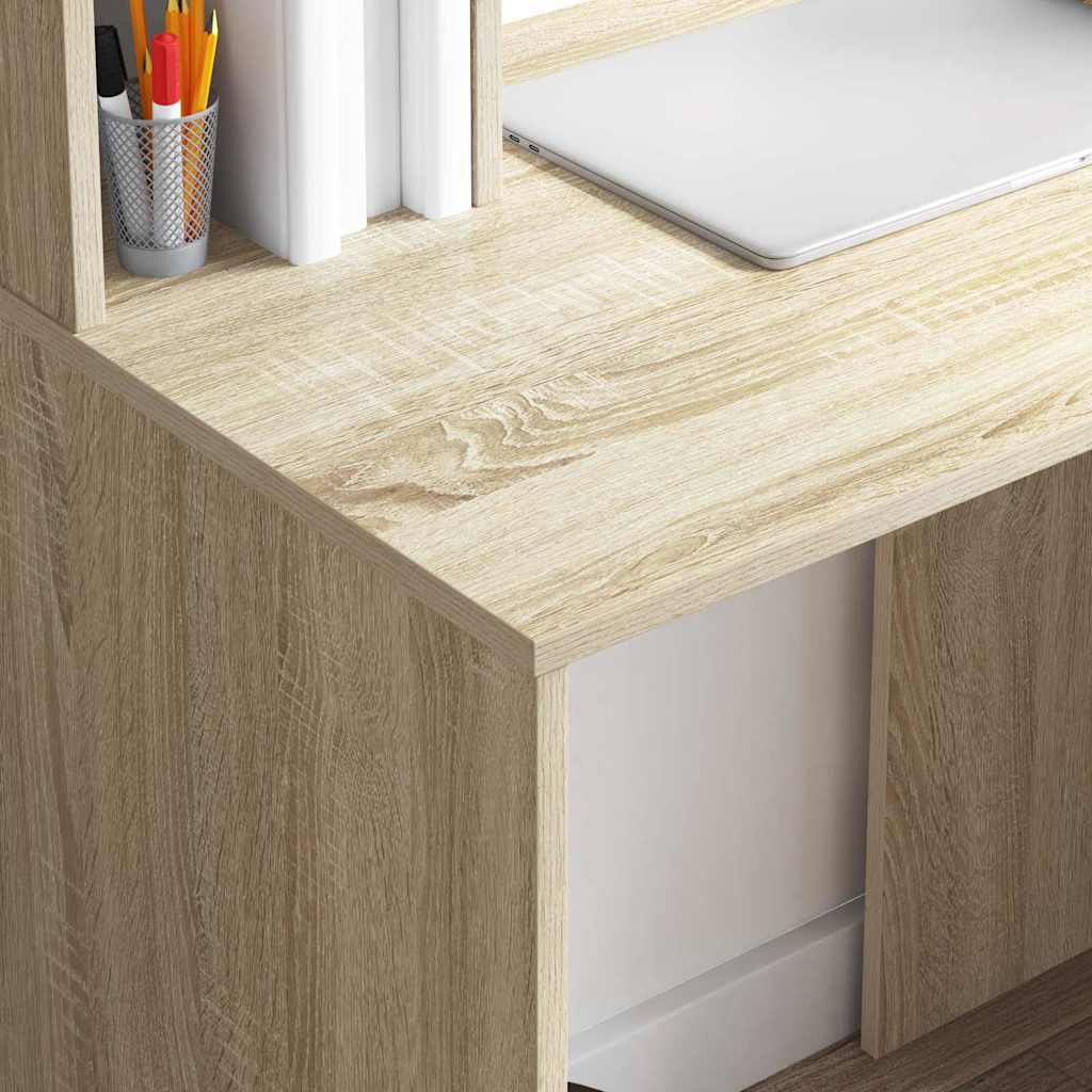 Bureau Chêne Sonoma Bois d'ingénierie 91 x 50 x 149 cm - XIOS