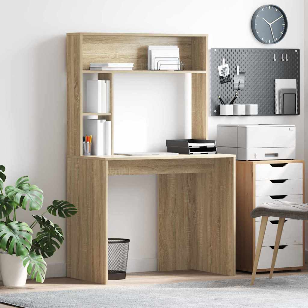 Bureau Chêne Sonoma Bois d'ingénierie 91 x 50 x 149 cm - XIOS