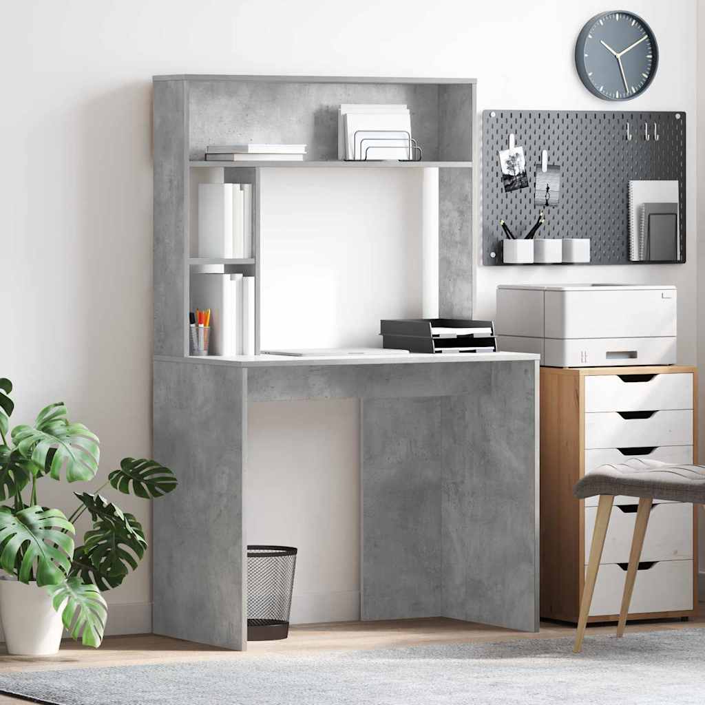 Bureau Gris béton 91 x 50 x 149 cm Bois d'ingénierie - XIOS