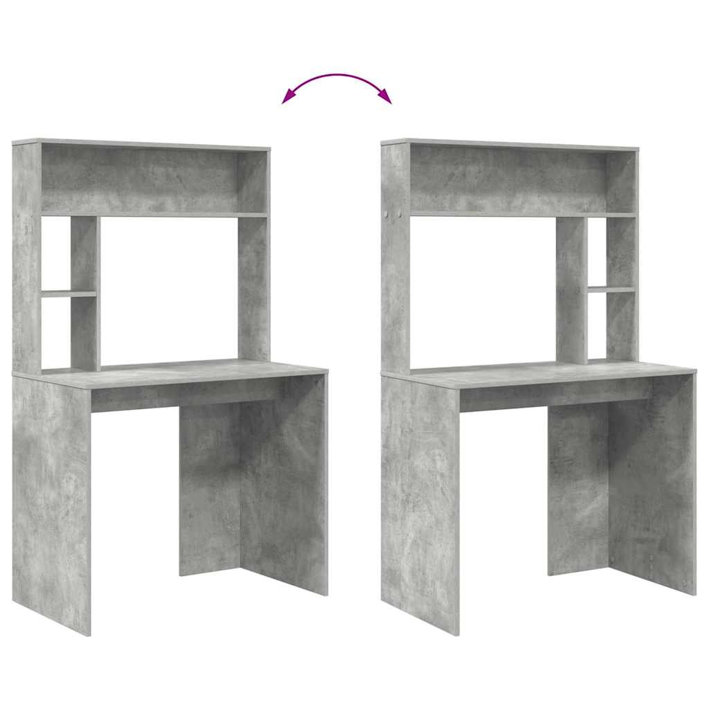 Bureau Gris béton 91 x 50 x 149 cm Bois d'ingénierie - XIOS