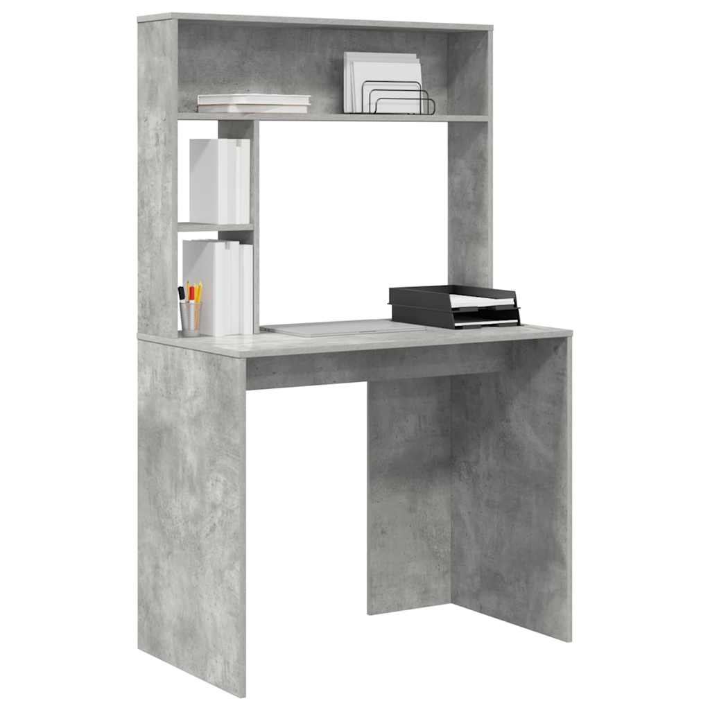 Bureau Gris béton 91 x 50 x 149 cm Bois d'ingénierie - XIOS
