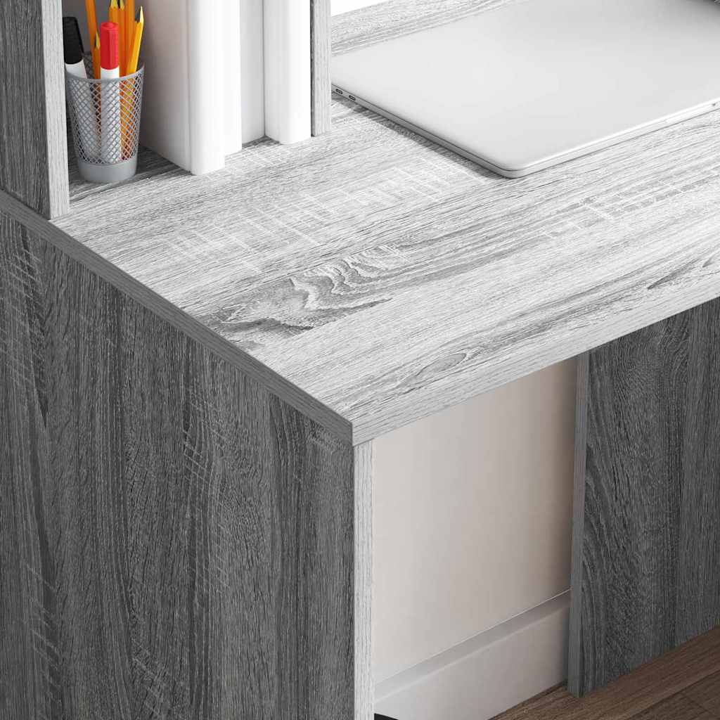 Bureau Gris Sonoma 91 x 50 x 149 cm Bois d'ingénierie - XIOS