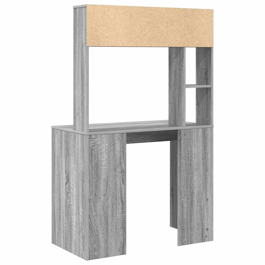 Bureau Gris Sonoma 91 x 50 x 149 cm Bois d'ingénierie - XIOS