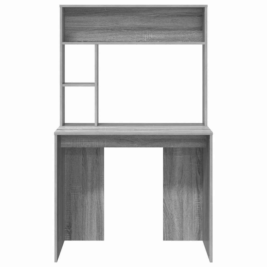 Bureau Sonoma gris 91 x 50 x 149 cm Bois d'ingénierie - XIOS