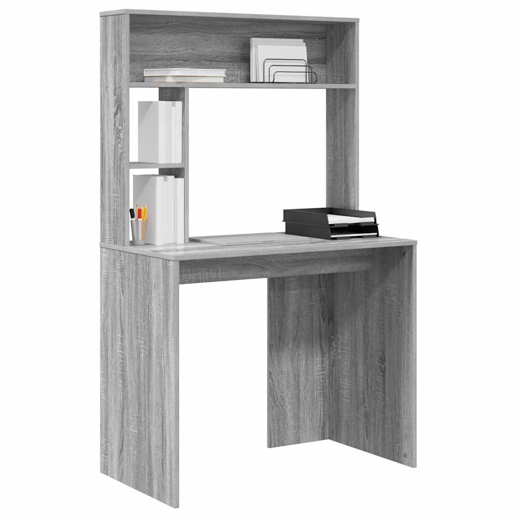 Bureau Sonoma gris 91 x 50 x 149 cm Bois d'ingénierie - XIOS