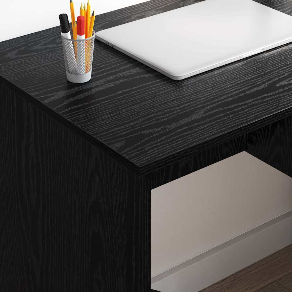 Bureau avec tiroir Chêne noir 90 x 49 x 75 cm Bois d'ingénierie - XIOS