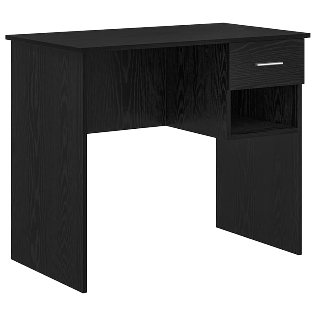 Bureau avec tiroir Chêne noir 90 x 49 x 75 cm Bois d'ingénierie - XIOS