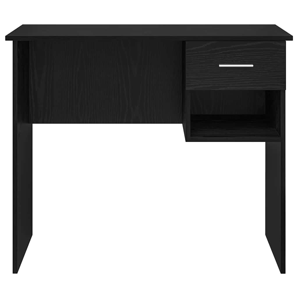 Bureau avec tiroir Chêne noir 90 x 49 x 75 cm Bois d'ingénierie - XIOS