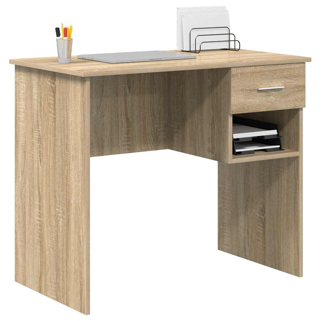 Bureau Chêne Sonoma 90 x 49 x 75 cm Bois d'ingénierie - XIOS