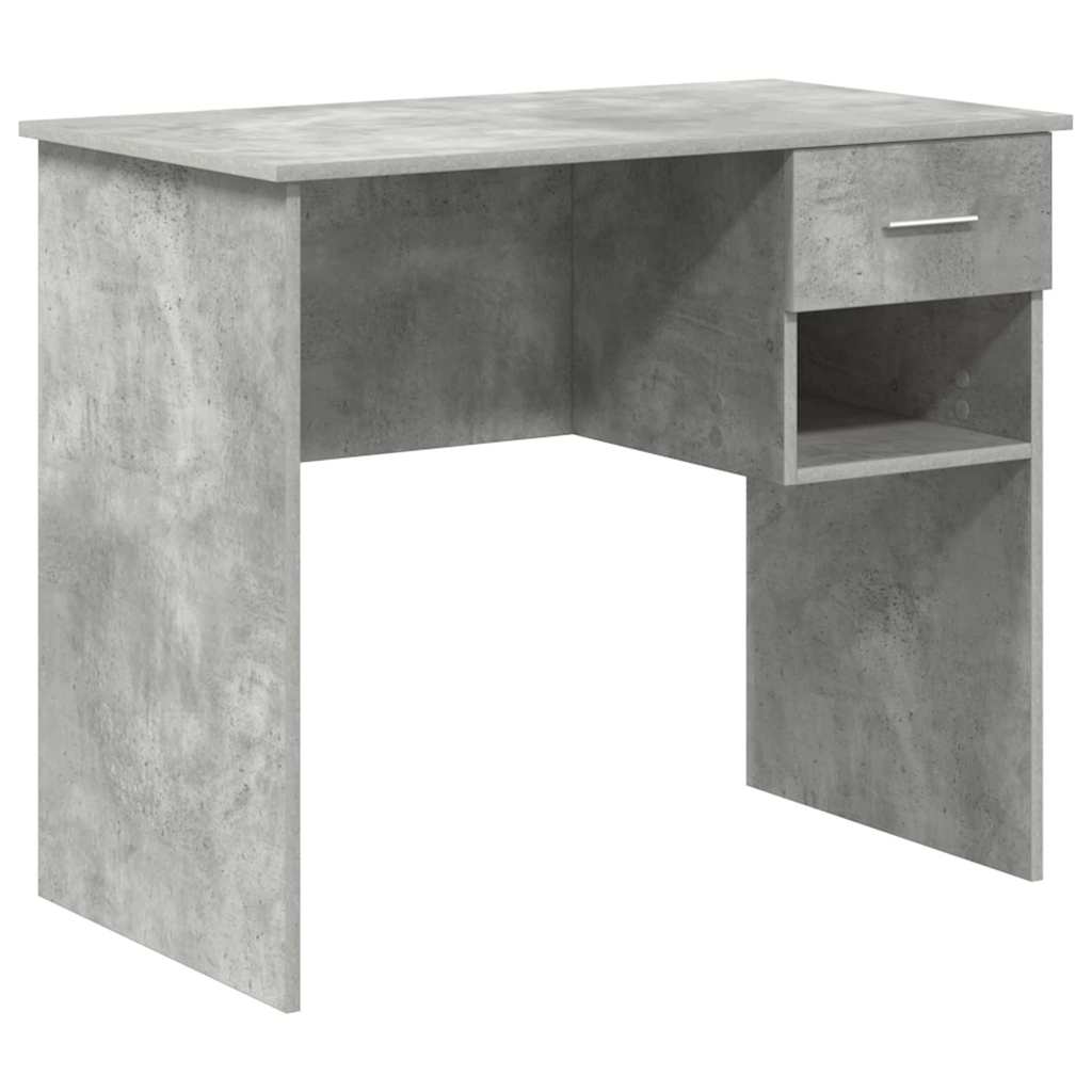 Bureau Gris béton 90 x 49.5 x 75 cm Bois d'ingénierie - XIOS