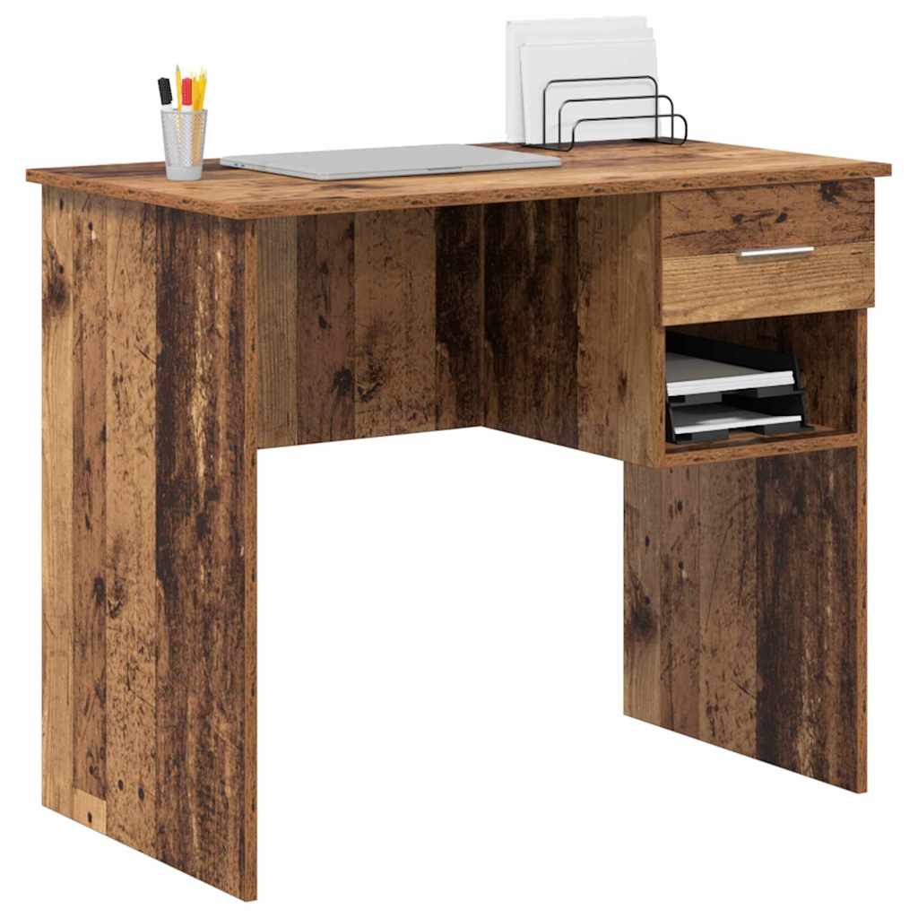 Bureau Bois ancien 90 x 49.5 x 75 cm Bois d'ingénierie - XIOS