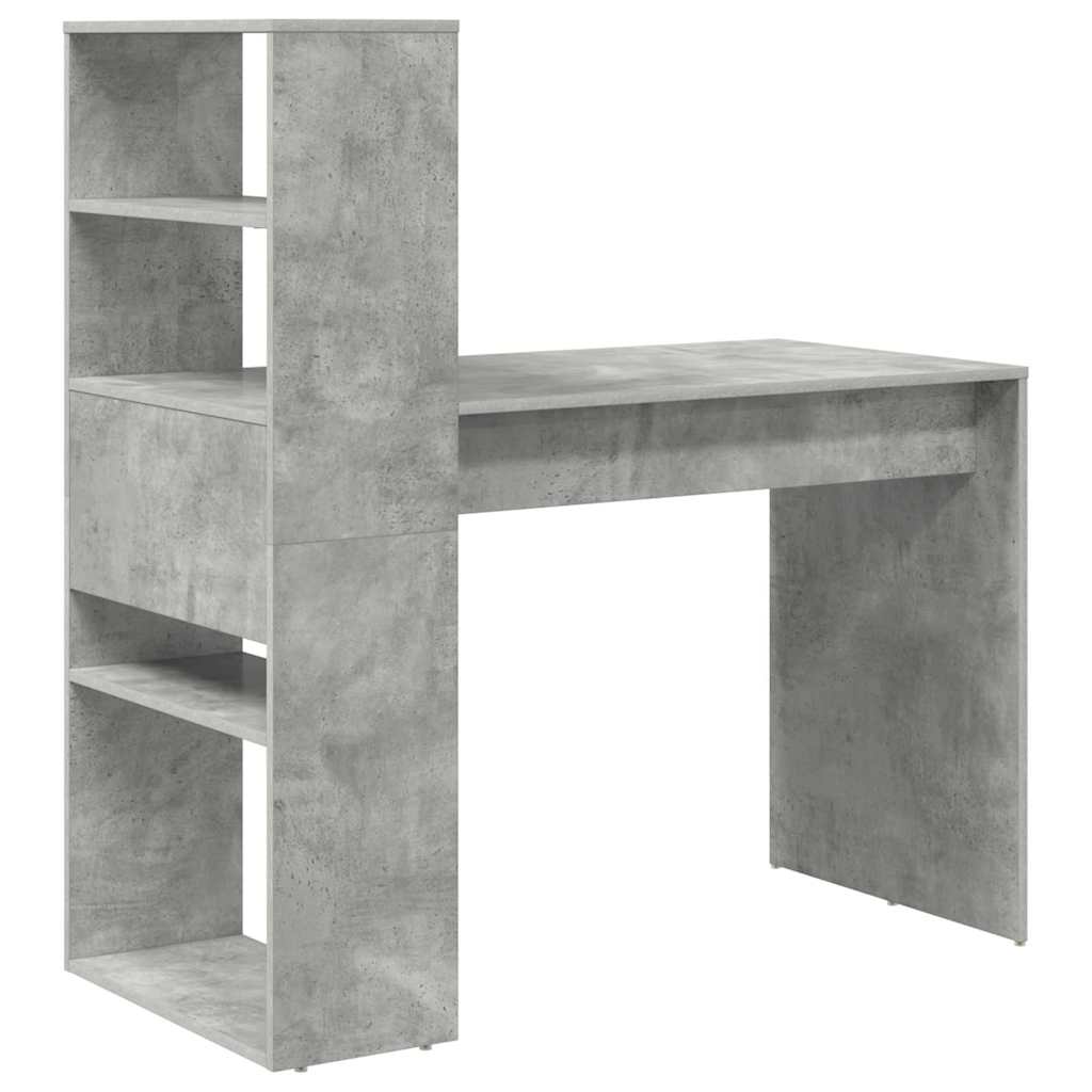 Bureau Gris béton 113 x 54 x 120 cm Bois d'ingénierie - XIOS