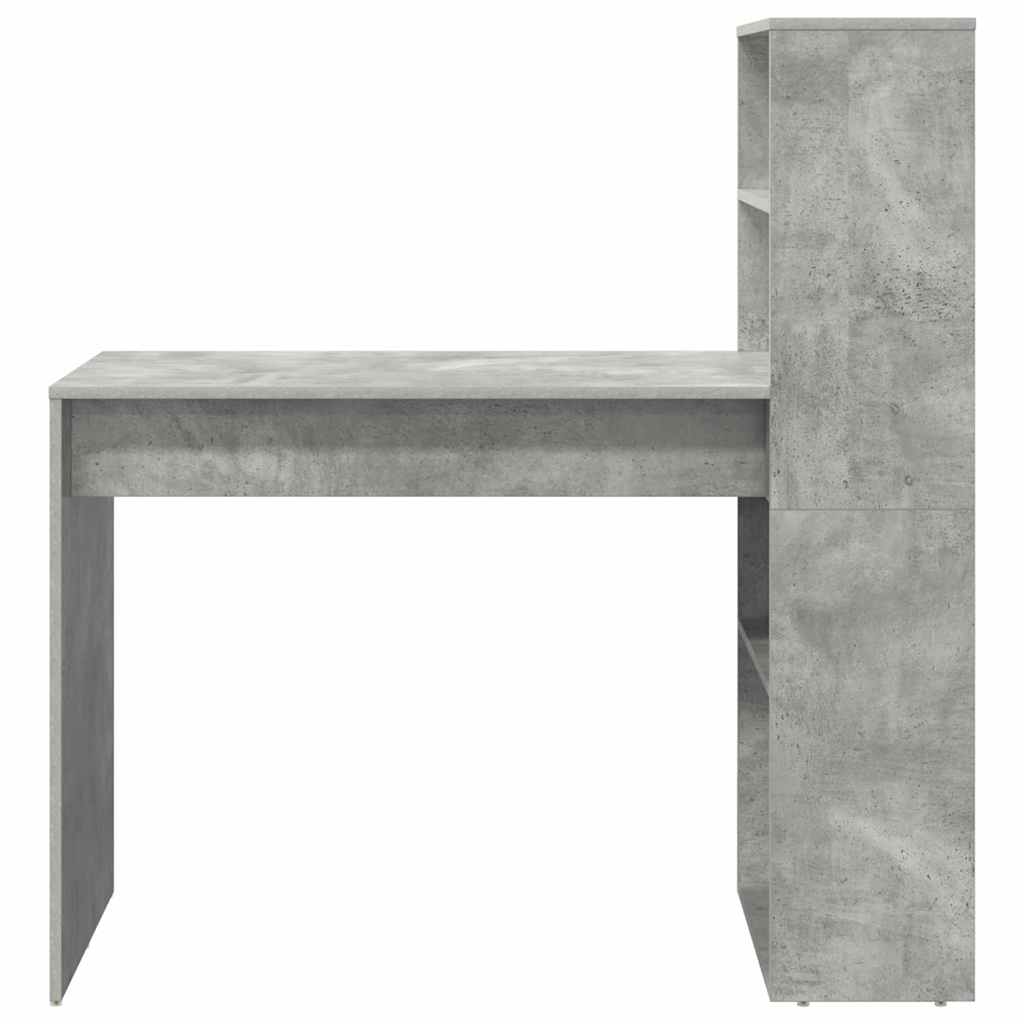Bureau Gris béton 113 x 54 x 120 cm Bois d'ingénierie - XIOS