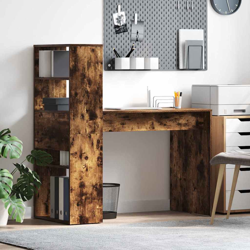 Bureau Chêne fumé 113 x 54 x 120 cm Bois d'ingénierie - XIOS