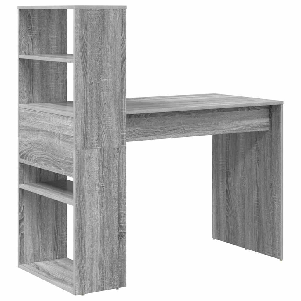 Bureau Gris Sonoma 113 x 54 x 120 cm Bois d'ingénierie - XIOS