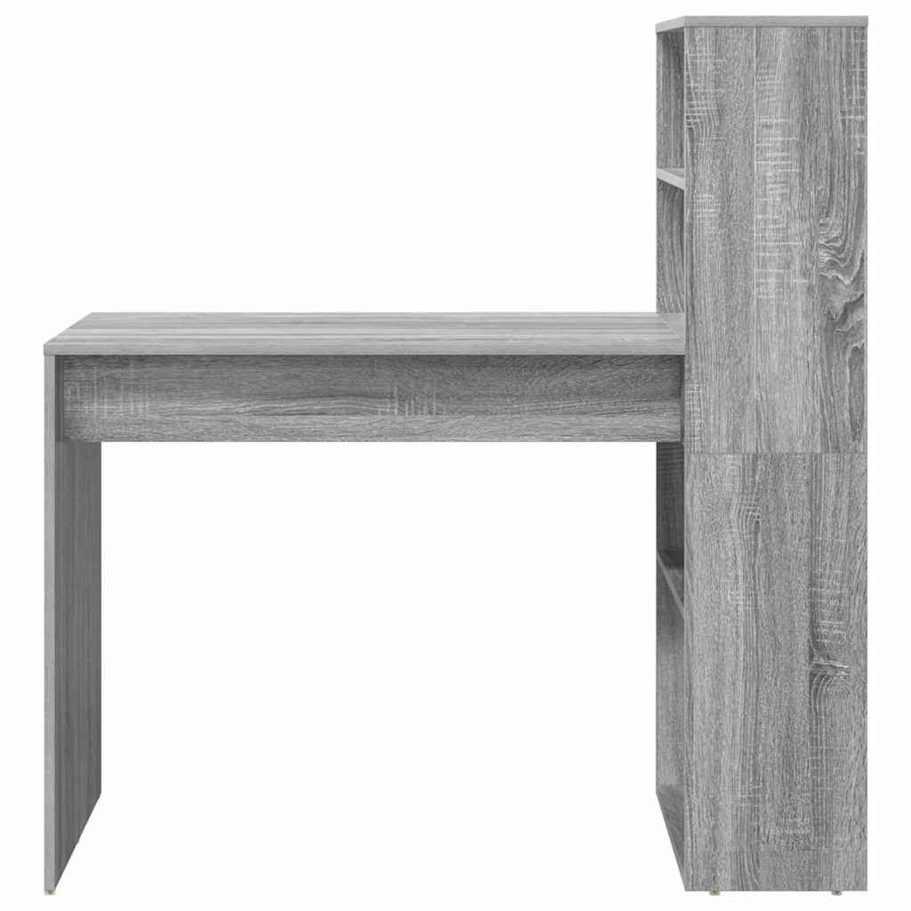 Bureau Gris Sonoma 113 x 54 x 120 cm Bois d'ingénierie - XIOS