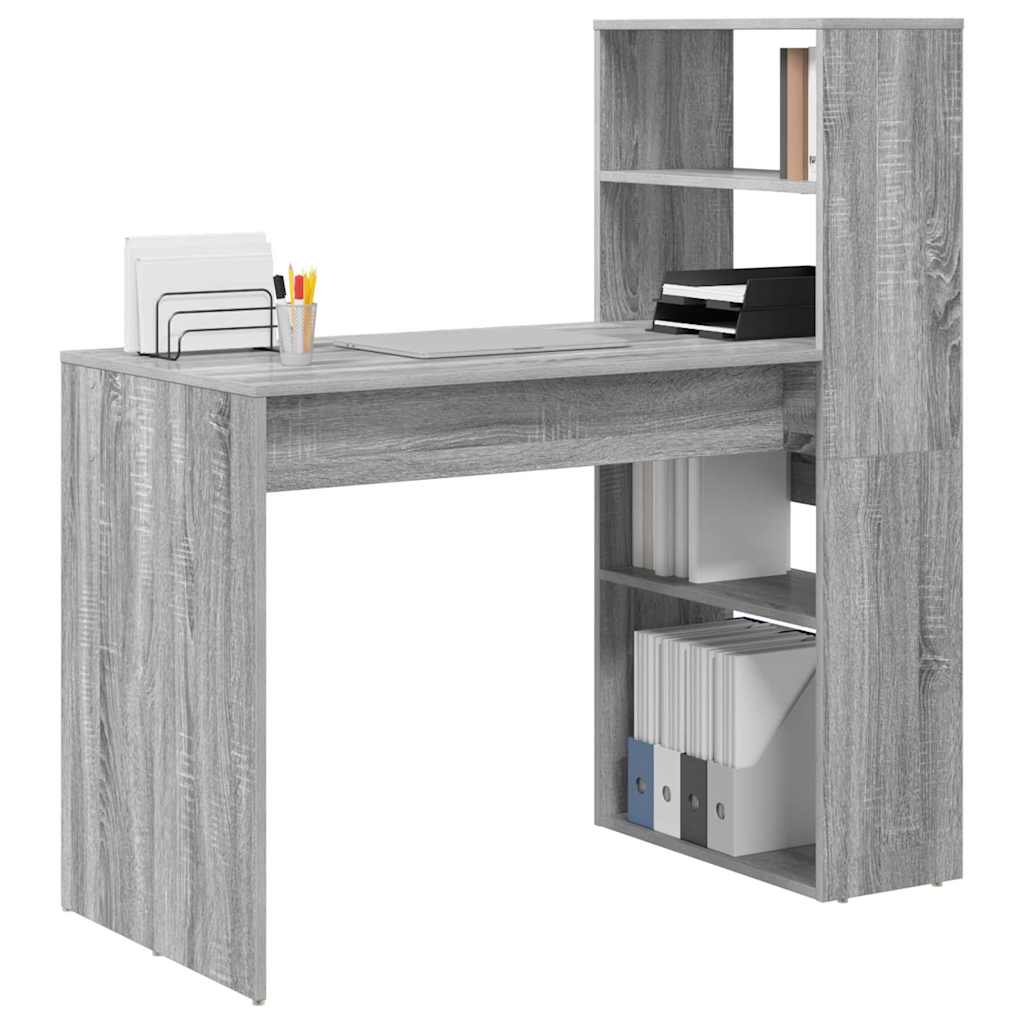 Bureau Sonoma gris 113 x 54 x 120 cm Bois d'ingénierie - XIOS