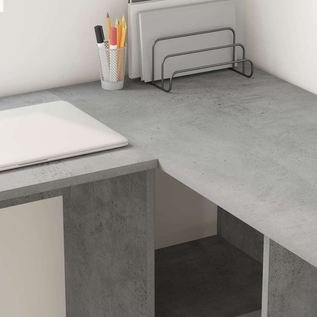Bureau Gris béton 142 x 102 x 73 cm Bois d'ingénierie - XIOS
