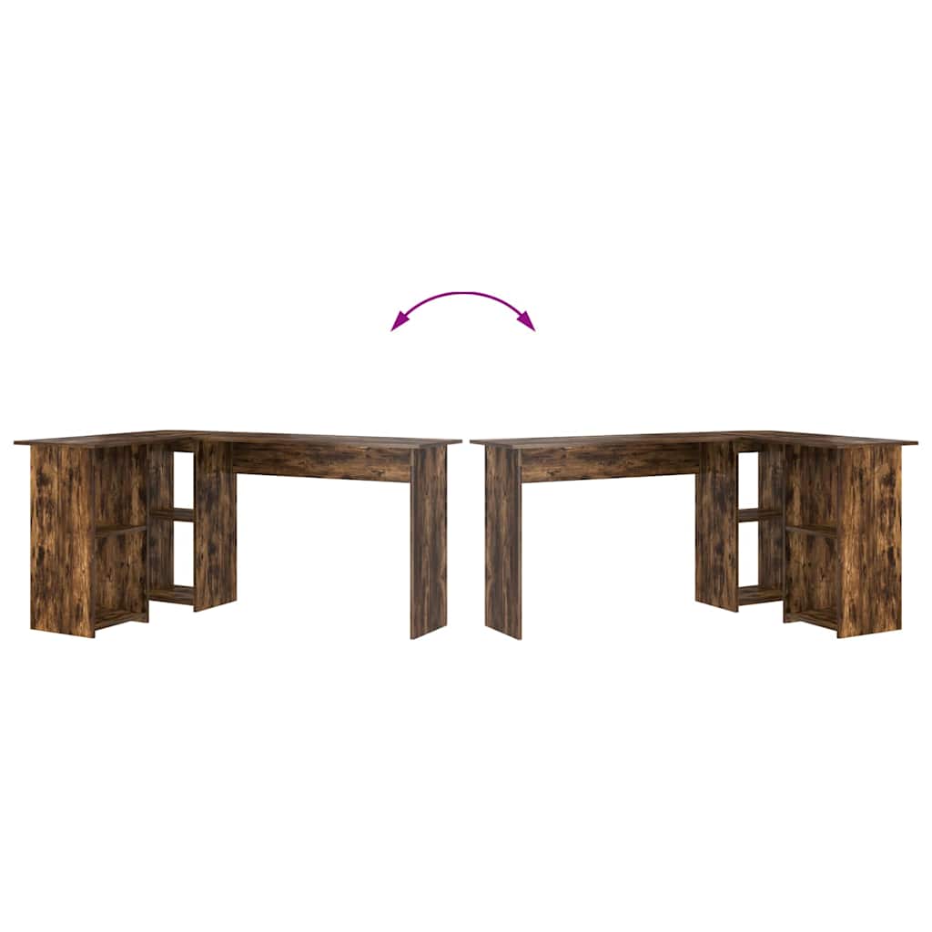 Bureau Chêne fumé 142 x 102 x 73 cm Bois d'ingénierie - XIOS