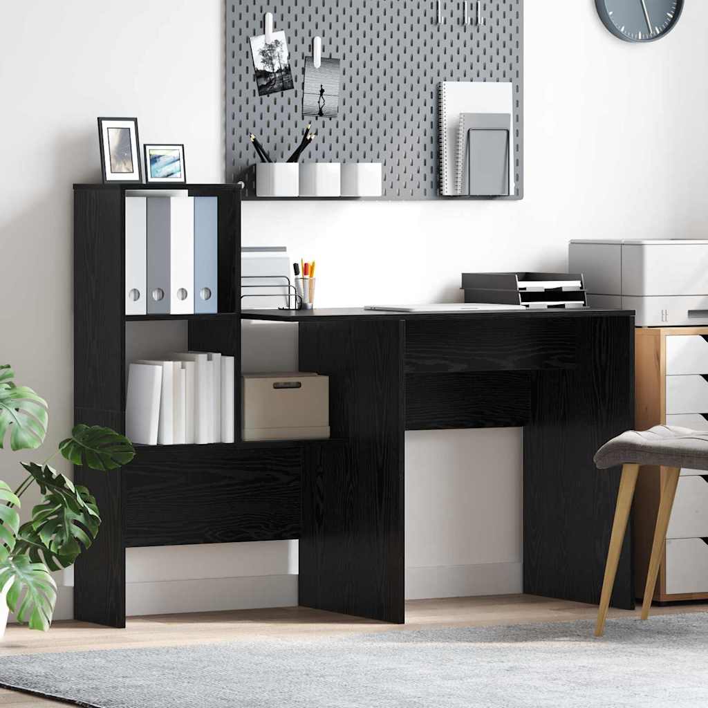 Bureau Chêne noir 131,5 x 50 x 106,5 cm Bois d'ingénierie - XIOS