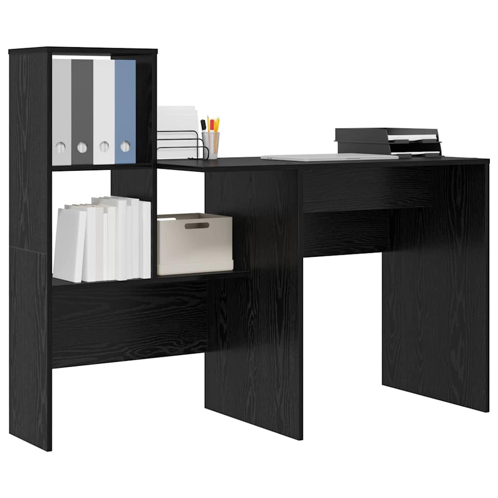Bureau Chêne noir 131,5 x 50 x 106,5 cm Bois d'ingénierie - XIOS
