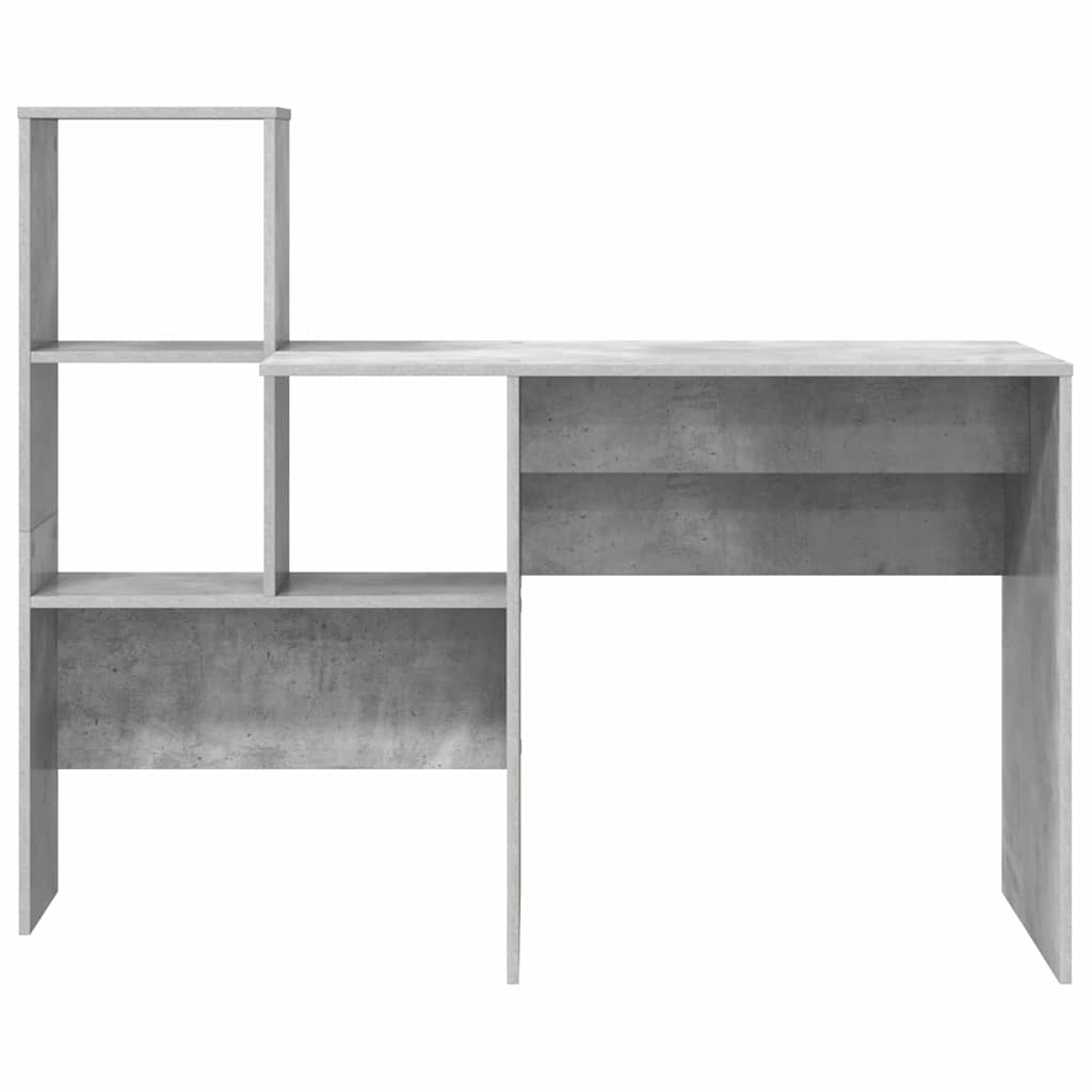 Bureau Gris béton 131,5 x 50 x 106,5 cm Bois d'ingénierie - XIOS