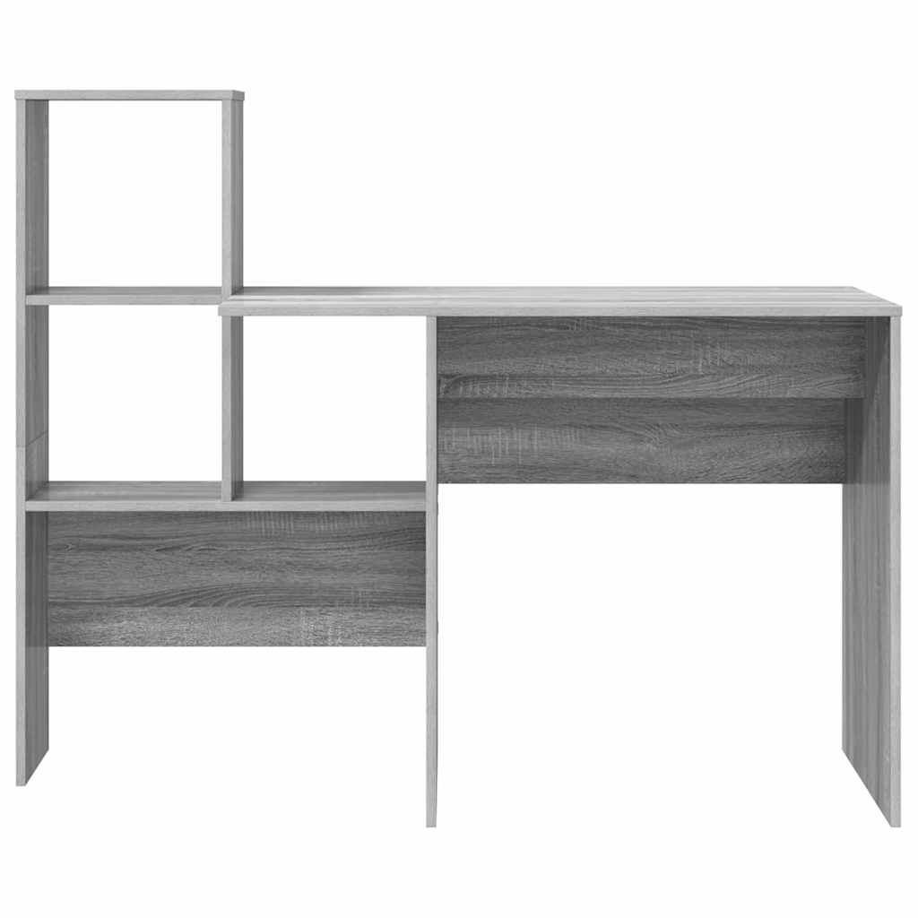 Bureau Sonoma gris 131,5 x 50 x 106,5 cm Bois d'ingénierie - XIOS
