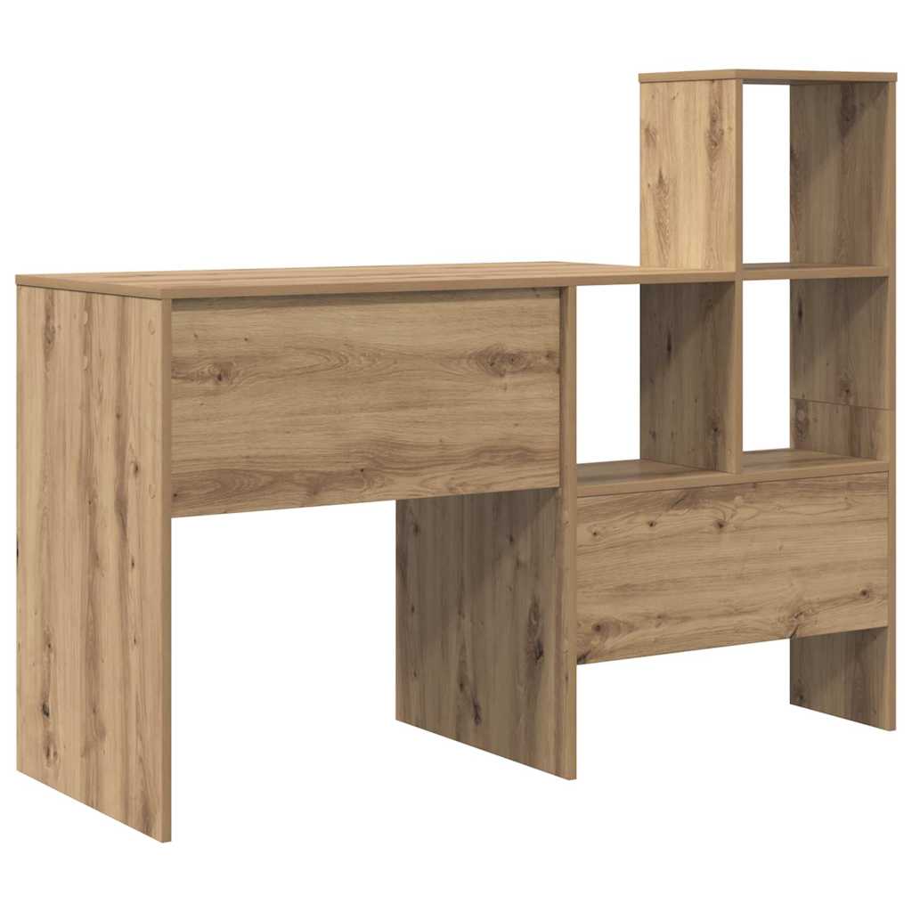 Bureau chêne artisanal 131,5 x 50 x 106,5 cm Bois d'ingénierie - XIOS