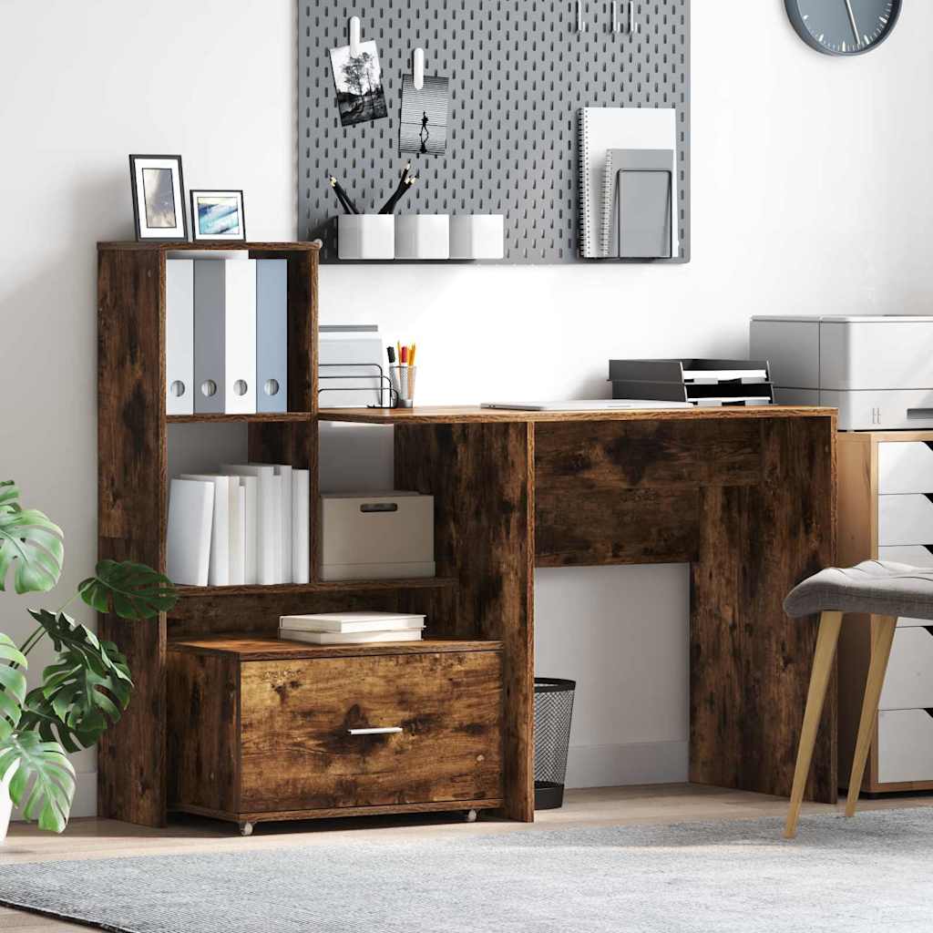 Armoire à tiroirs avec roue Chêne fumé 55 x 45 x 31 cm - XIOS