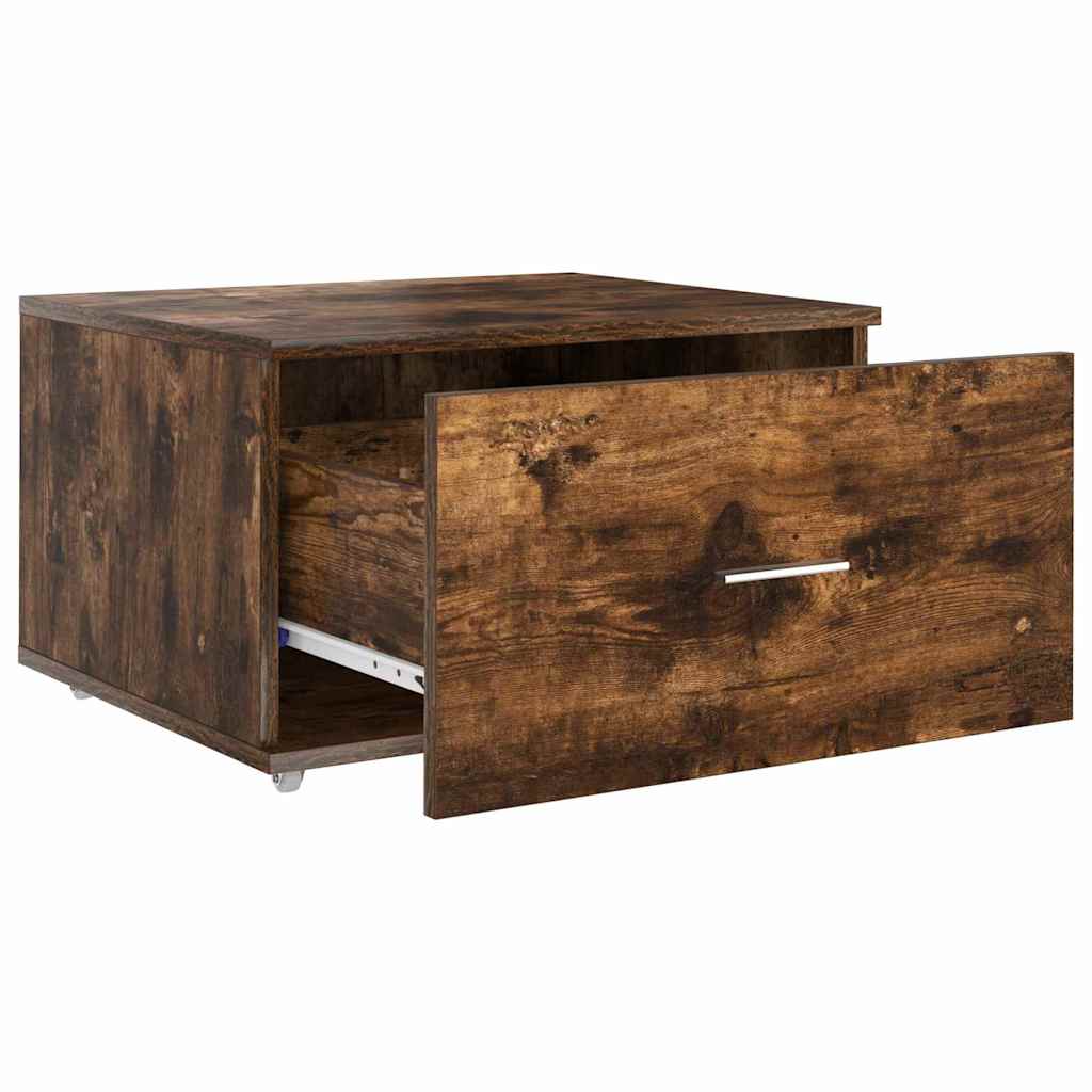 Armoire à tiroirs avec roue Chêne fumé 55 x 45 x 31 cm - XIOS