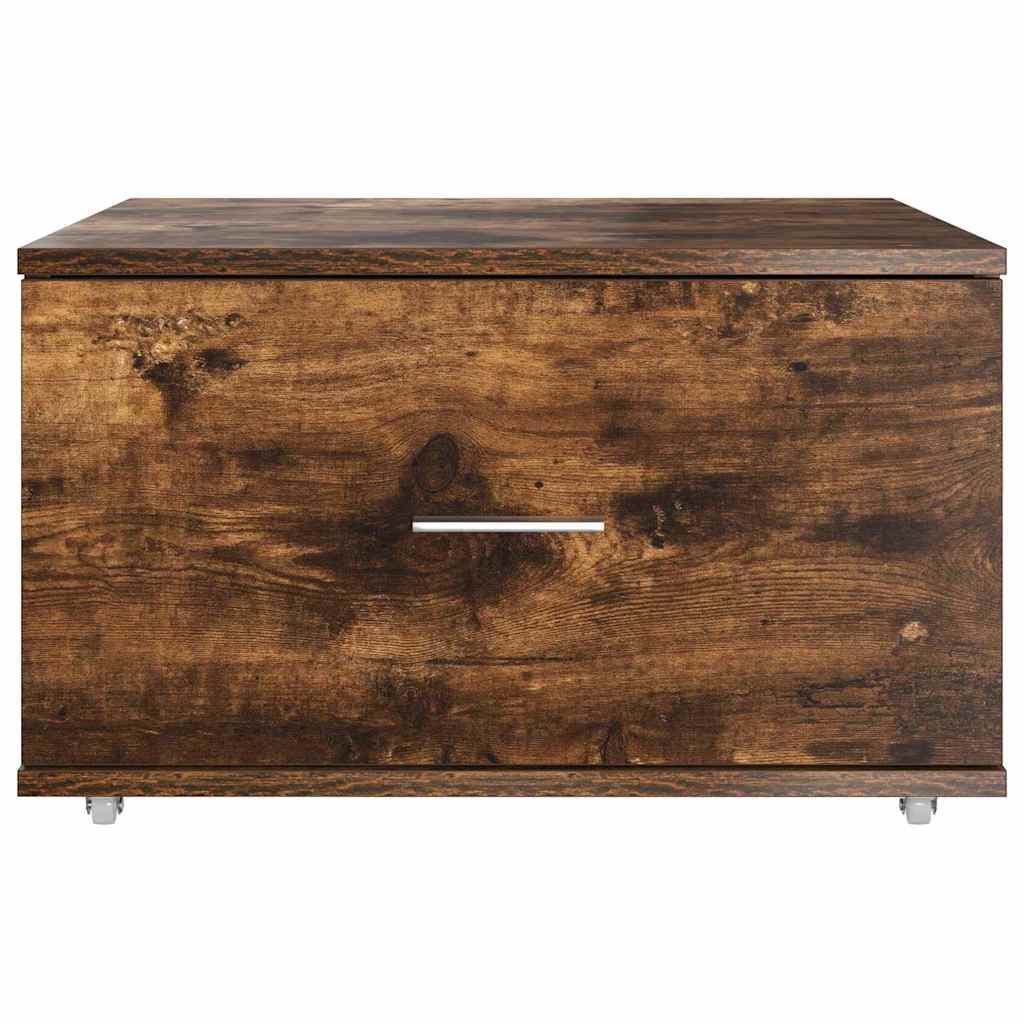 Armoire à tiroirs avec roue Chêne fumé 55 x 45 x 31 cm - XIOS