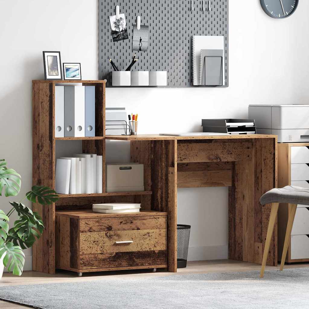 Armoire à tiroirs avec roue Bois ancien 55 x 45 x 31 cm - XIOS