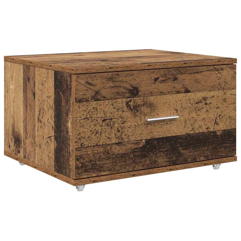 Armoire à tiroirs avec roue Bois ancien 55 x 45 x 31 cm - XIOS