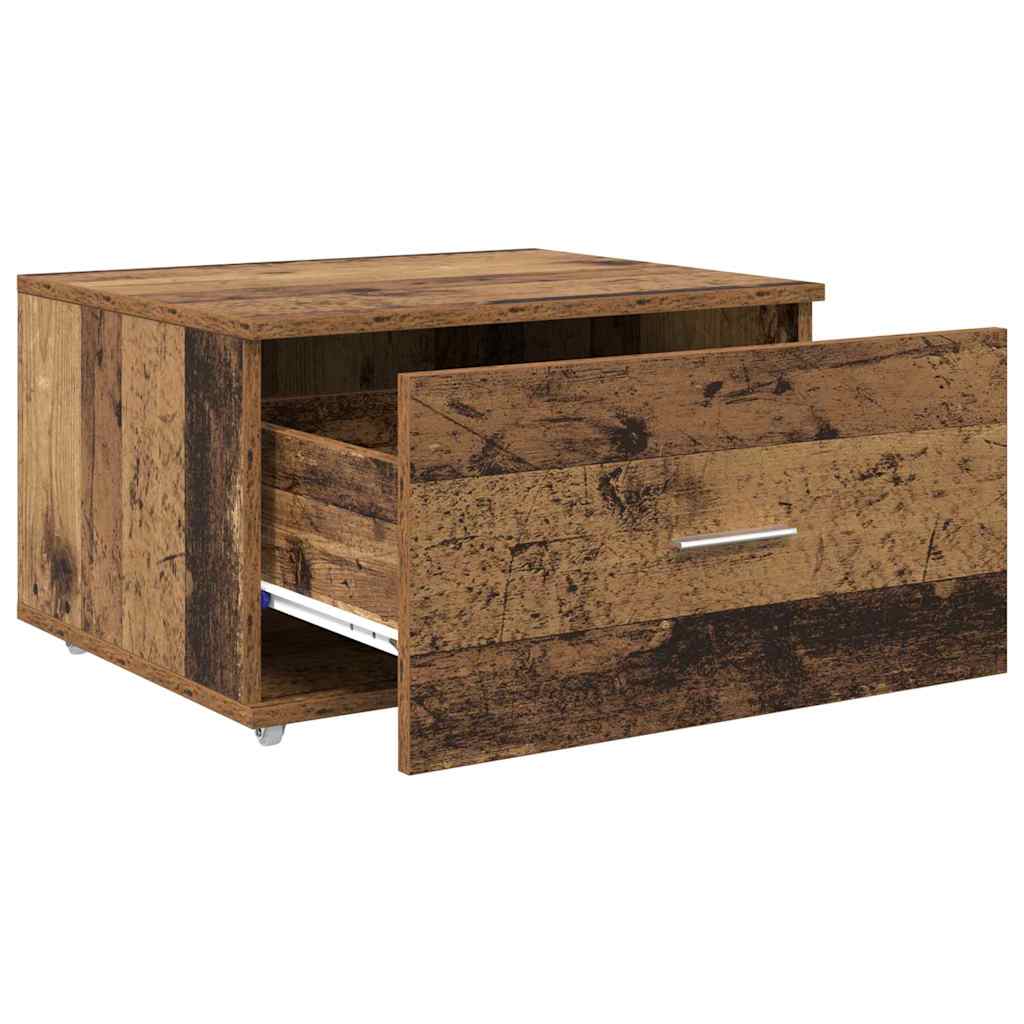 Armoire à tiroirs avec roue Bois ancien 55 x 45 x 31 cm - XIOS
