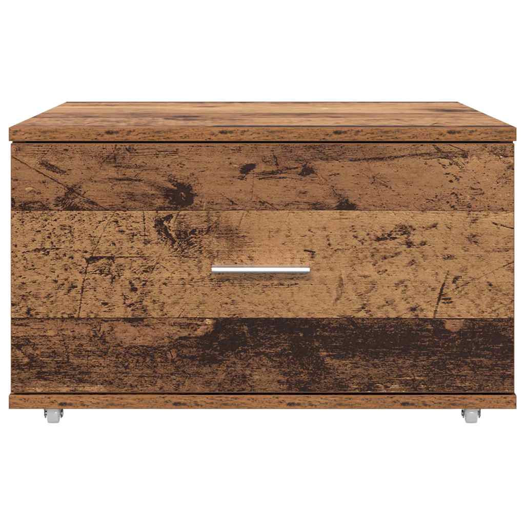 Armoire à tiroirs avec roue Bois ancien 55 x 45 x 31 cm - XIOS
