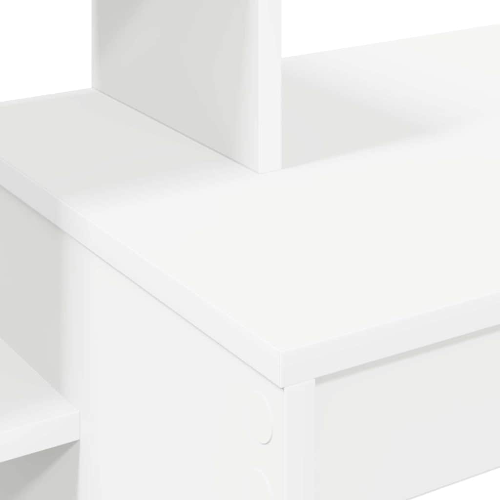 Bureau avec étagère Blanc 100 x 40 x 90 cm Bois d'ingénierie