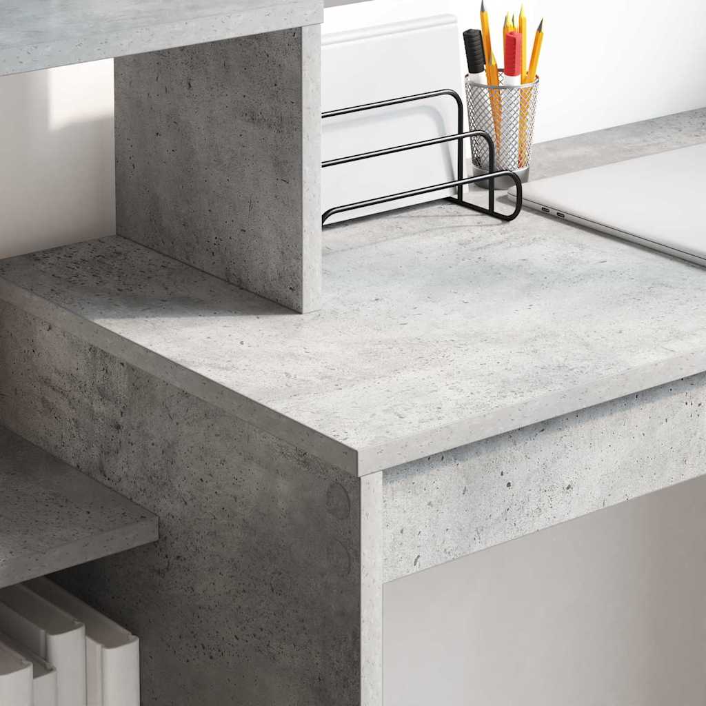 Bureau Gris béton 100 x 40 x 90 cm Bois d'ingénierie - XIOS