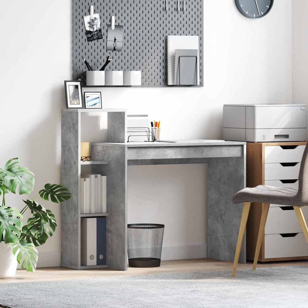 Bureau Gris béton 100 x 40 x 90 cm Bois d'ingénierie - XIOS