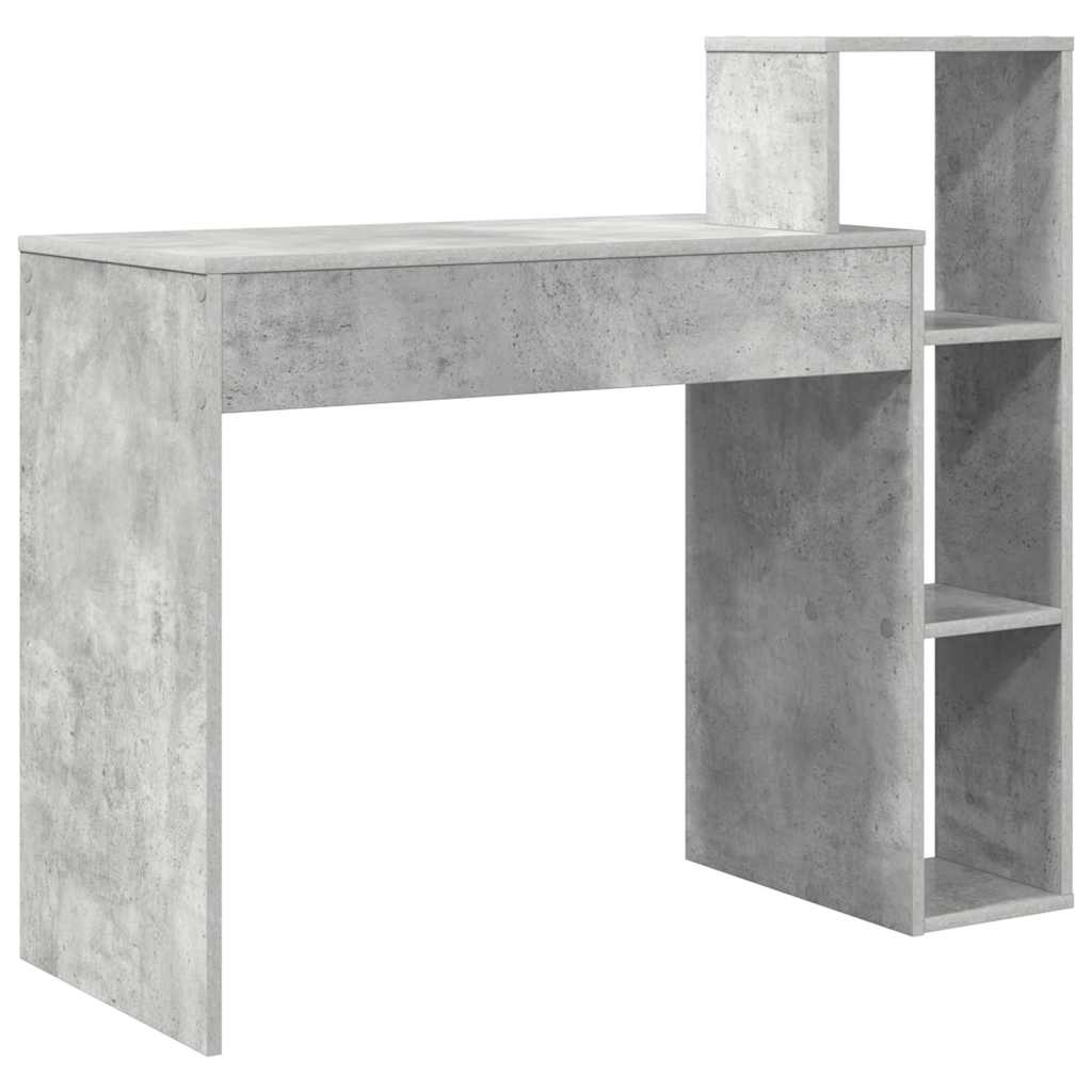 Bureau Gris béton 100 x 40 x 90 cm Bois d'ingénierie - XIOS