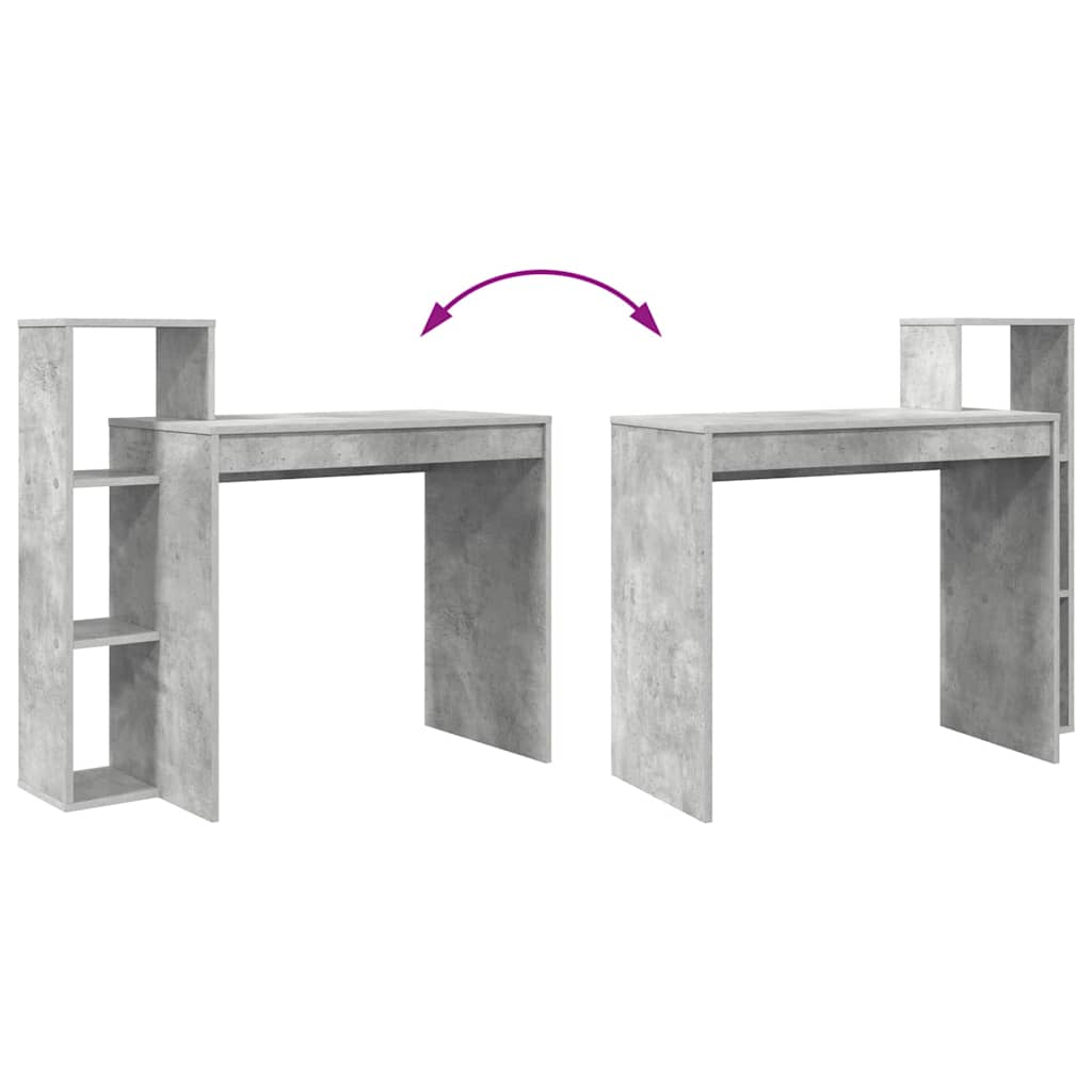 Bureau Gris béton 100 x 40 x 90 cm Bois d'ingénierie - XIOS