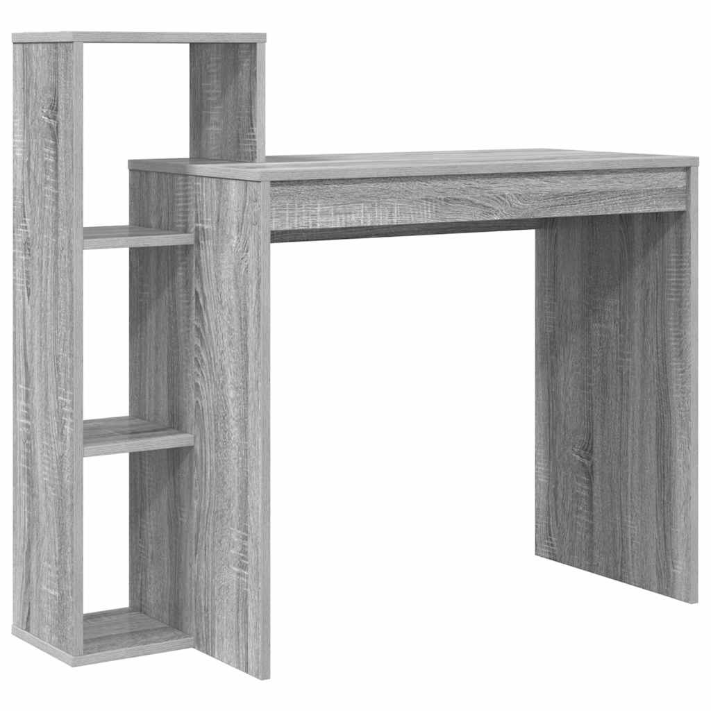 Bureau Sonoma gris 100 x 40 x 90 cm Bois d'ingénierie - XIOS