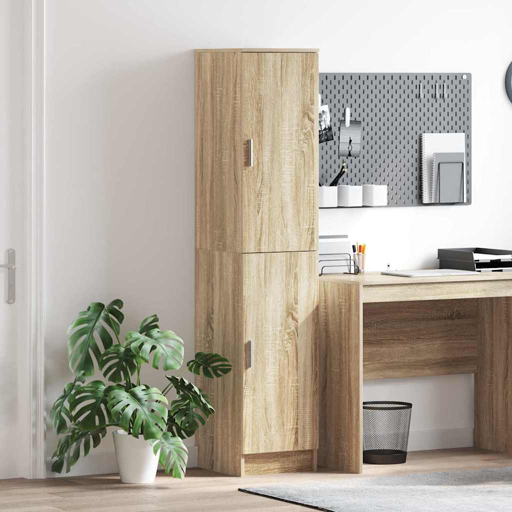 Highboard Chêne sonoma 35 x 39 x 168 cm Bois d'ingénierie - XIOS